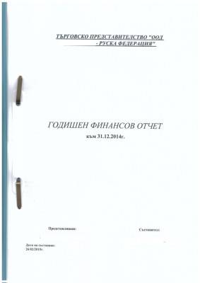 отчет о представительстве