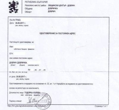 удостоверение из общины