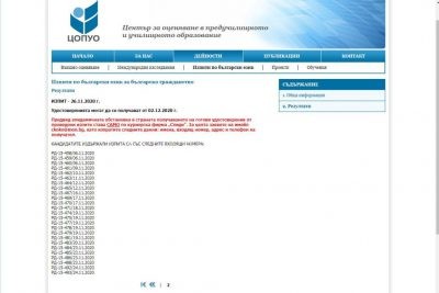 результаты
